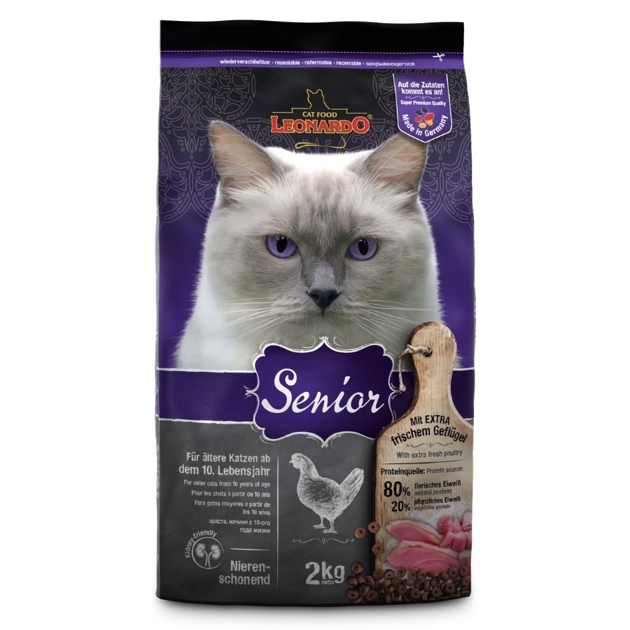 LEONARDO Senior 2 kg Katze Katzenfutter und Snacks Futter FERA24.AT