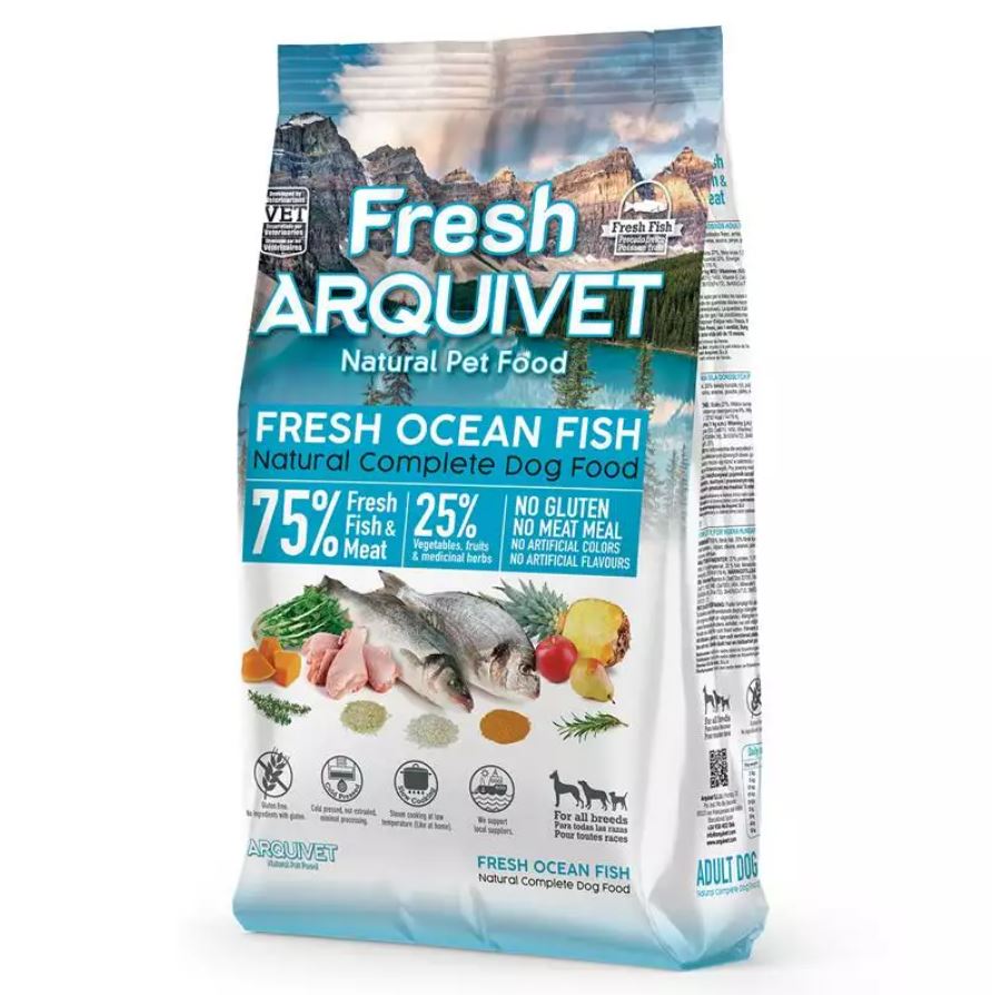 Arquivet FRESH Halbfeuchtes Hundefutter – Huhn & Meeresfisch, 10 Kg, Für Alle Adulten Hunderassen