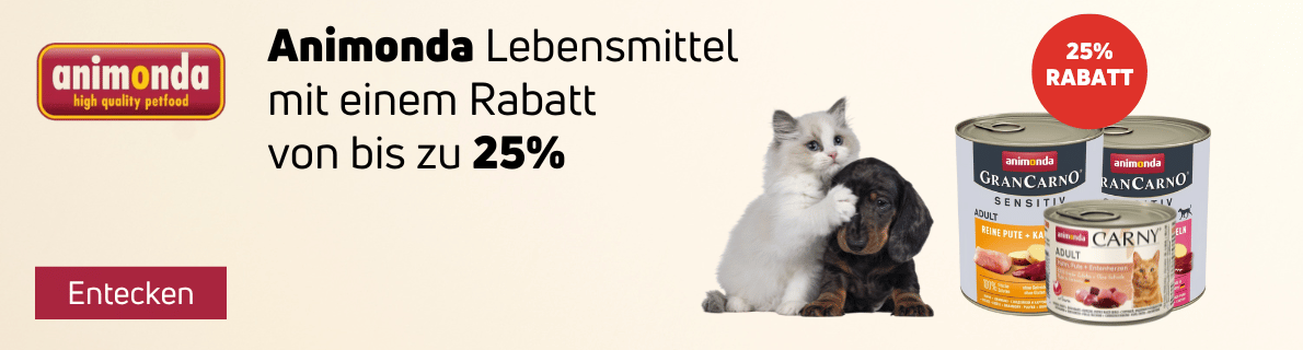 Aktion ANIMONDA Rabatt bis zu -25%