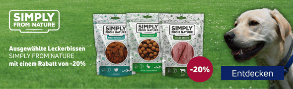 Aktion SIMPLY FROM NATURE Rabatt -20% auf Wildbret, Bällchen und Streifen!