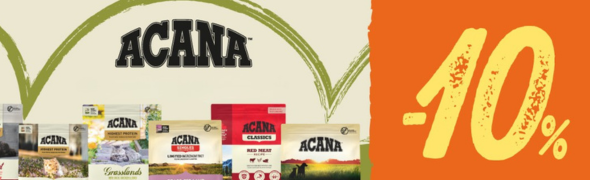 Aktion ACANA -10% Rabatt auf 1,8 kg und 2 kg Futter