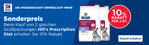 HILL'S Aktion: 10% Rabatt ab 2 großen Säcken