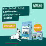Aktion Green Petfood Trockenfutter für Hunde + 900g & Denties GRATIS