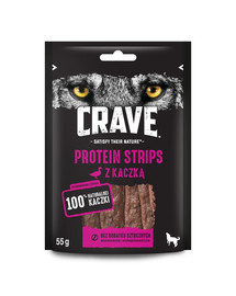 CRAVE 7 x 55g - Getreidefreies Hundeleckerli mit Ente