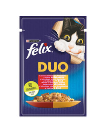 FELIX Duo Doppelt lecker mit Rind & Geflügel 85 g