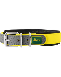 HUNTER Convenience Comfort Hundehalsband Größe XS-S (35) 22-30/2cm gelb neon