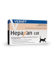 VEBIOT Hepaxan cat 30 Tabletten Leberunterstützungstabletten für Katzen