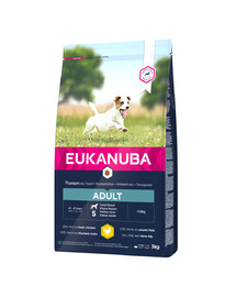 EUKANUBA Active Adult Small Breed Hunde mit frischem Huhn 3 kg