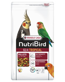 VERSELE-LAGA NutriBird G14 Tropical 1 kg Futter für mittelgroße Papageien