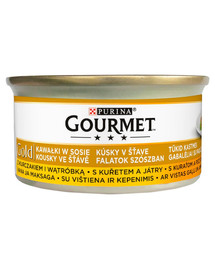 GOURMET Gold mit Huhn und Leber in Sauce 24x85g Katzennassfutter