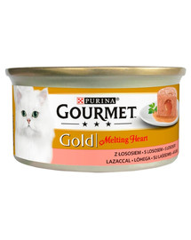 GOURMET Gold Melting Heart Lachs 85g Nassfutter für Katzen