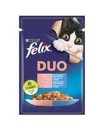 FELIX Duo Doppelt lecker mit mit Sardine & Lachs in Gelee 26x85 g
