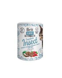 BRIT Care Cat Snack Superfruits Insect with Coconut Oil and Rosehips 100 g