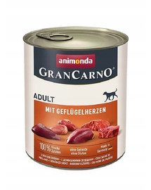 ANIMONDA GranCarno mit Geflügelherzen 800 g