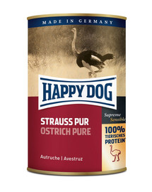 HAPPY DOG Strauß Pur 400 g