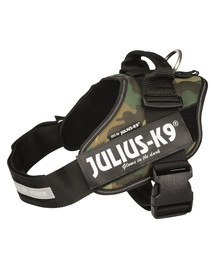 TRIXIE Geschirr Julius-K9®, 1/L: 63-85 cm/50 mm, Tarnfarbe