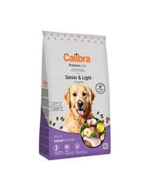 CALIBRA Dog Premium Line Senior&Light 12 kg