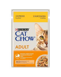 PURINA CAT CHOW Adult mit Huhn und Zucchini 26 x 85 g