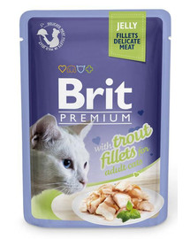 BRIT Premium Fillets in Jelly Forelle 24 x 85g