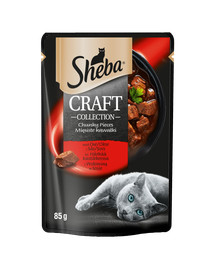 SHEBA Craft Collection mit Rind in Sauce Portionsbeutel 85gx12