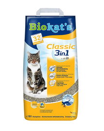 BIOKAT'S Classic 3w1 Katzenstreu 10 l