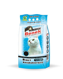 BENEK Super Katzenstreu weiß antibakteriell 5 l x 2 (10 l)