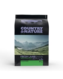 COUNTRY&NATURE Lamb with Turkey Recipe für Hunde kleiner und mittlerer Rassen mit Lamm und Pute 9 kg