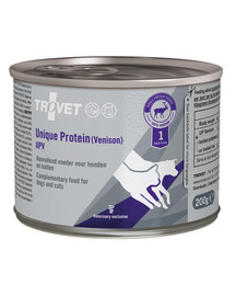 TROVET Unique Protein Venison UPV Nassfutter für Hunde und Katzen mit Wildfleisch 200 g