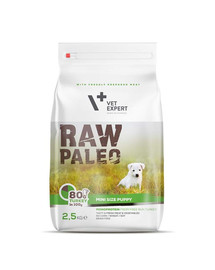 VETEXPERT Hundetrockenfutter – Raw Paleo Puppy Mini 2,5kg