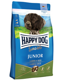 HAPPY DOG Sensible Trockenfutter mit Lamm und Reis für Welpen junge Hunde 10 kg