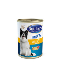 BUTCHER'S WCD Blue+ Senior Paté Huhn/ Schinken /Reispasztet 390g
