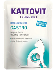 KATTOVIT Feline Diet Gastro Ente + Reis 85 g