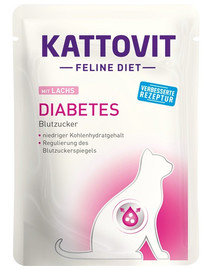 KATTOVIT Feline Diet Diabetes Lachs 85 g