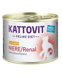 KATTOVIT Feline Diet Niere/Renal Huhn 185 g