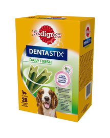 PEDIGREE DentaStix Daily Fresh Leckerbissen mit Hühnergeschmack für mittelgroße Hunde 28x180g