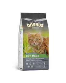 DIVINUS Cat Meat Trockenfutter für ausgewachsene Katzen 2kg