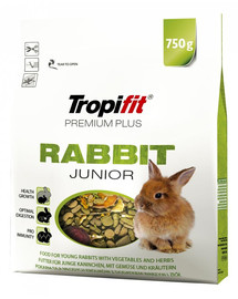 TROPIFIT Premium Plus RABBIT JUNIOR für Kaninchen 750 g