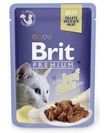 BRIT Premium Fillets in Jelly Beutel in Gelee für Katzen 24 x 85 g