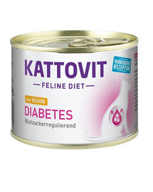 KATTOVIT Feline Diet Diabetes Huhn 185 g