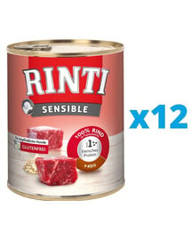 RINTI Sensible Dose mit Reis für sensible Hunde 12 x 800 g