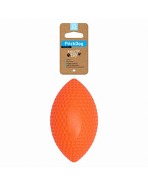 PULLER PitchDog sport ball orange Rugbyball für Hunde orange 9 cm x 14 cm