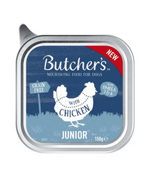 BUTCHER'S Original Junior Hundefutter, Huhn, Pastete 150g