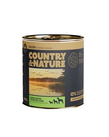 COUNTRY&NATURE Getreidefreies Nassfutter Ente mit Roter Bete und Apfel 850 g