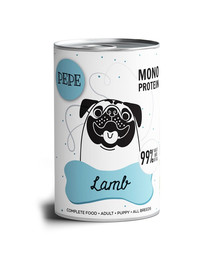 PAKA ZWIERZAKA PEPE Lamb 99% (Lammfleisch) 400 g Monoproteinfutter