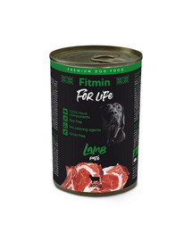 FITMIN For Life dog pate Pastete mit Lammfleisch für Hunde 400 g