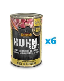 BELCANDO HUHN & ENTE MIT HIRSE & KAROTTEN 6x400 g