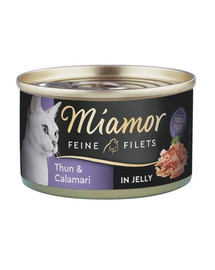 MIAMOR Feline Filets Thunfisch und Tintenfisch in eigener Sauce 100 g