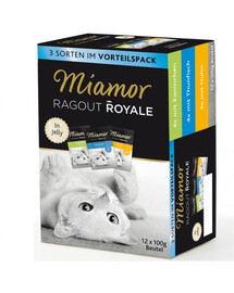 MIAMOR Ragout Royale Multibox 12 x 100 g Fisch- und Fleischaromen in Gelee