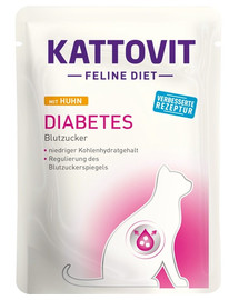 KATTOVIT Feline Diet Diabetes Huhn 85 g