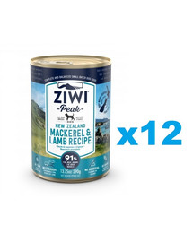 ZIWIPEAK Dog Mackerel&Lamb Makrele&Lamm 12 x 390 g